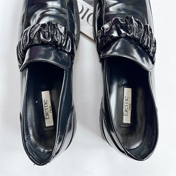 Elleme Paris Grunge Women's Chouchou Square Toe Black Loafers Size 38.5 US 7.5 - Picture 6 of 10